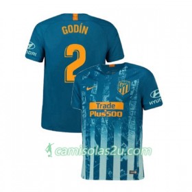 Camisolas de Futebol Atlético Madrid Diego Godin 2 Equipamento 3ª 2018/19 Manga Curta